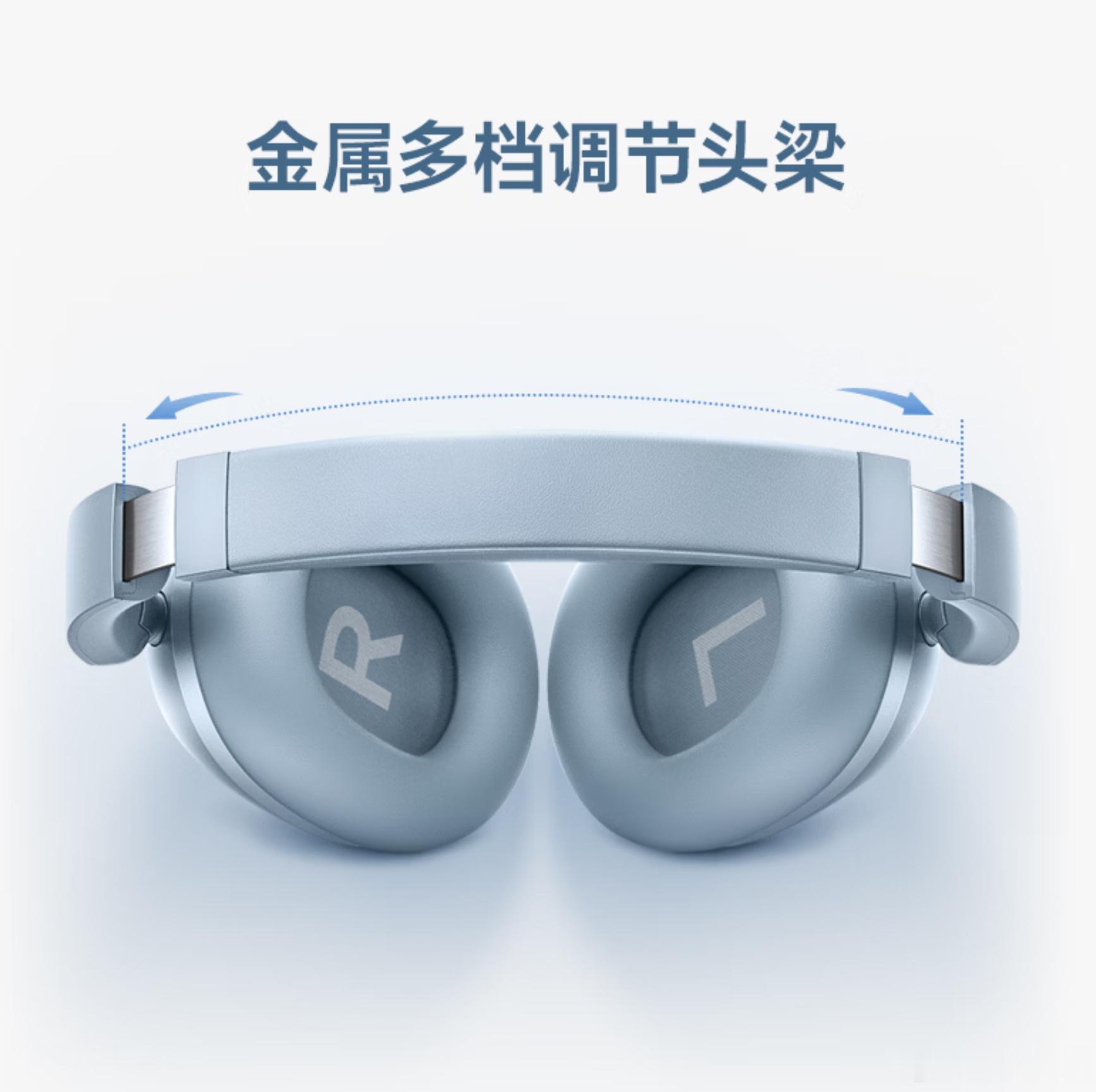 REDMI头戴式降噪耳机价格出来了：349元~白/蓝/黑 三色，侧边支持触控，4