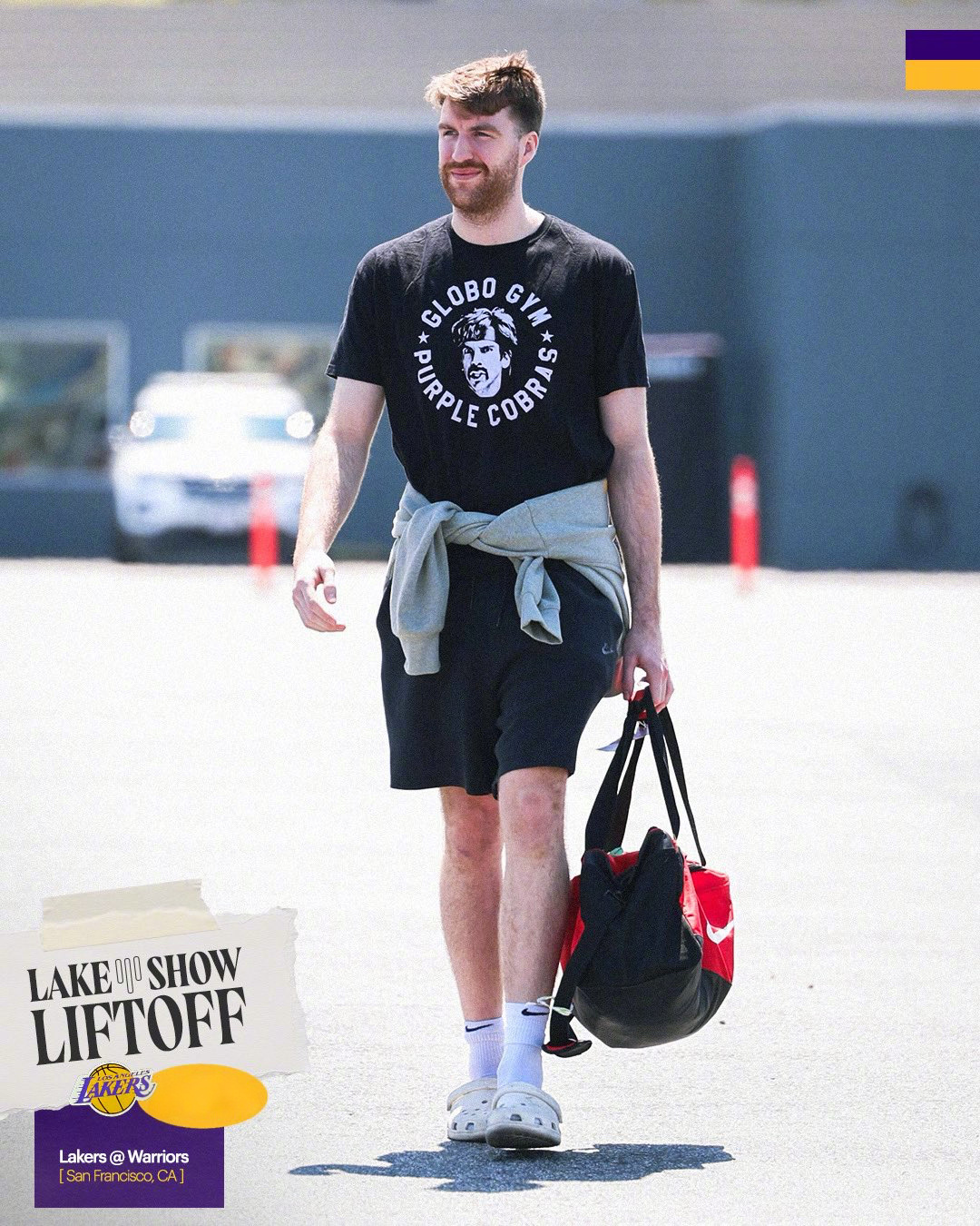 早安，湖人国度 本赛季最后一个客场，出发✈️湖人vs勇士