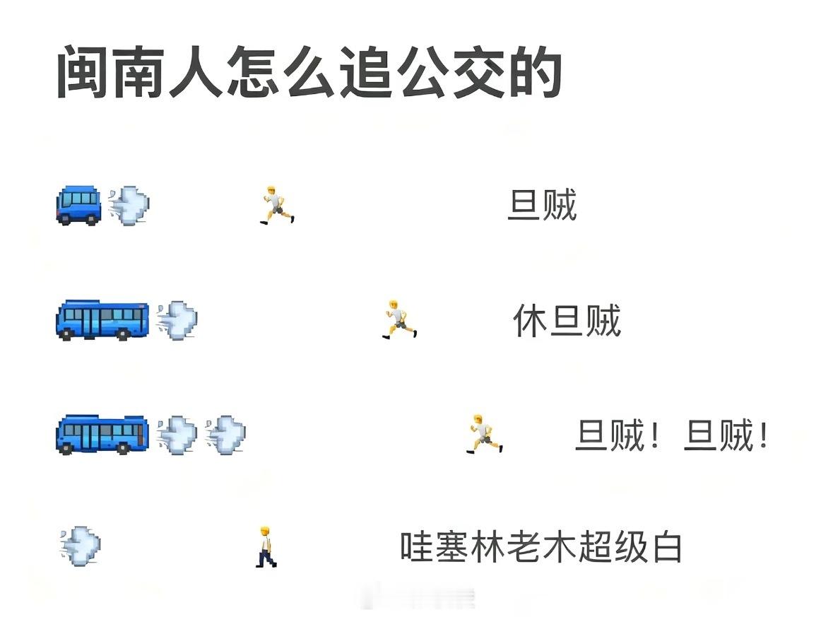 闽南人追公交…一大早把我笑断了，淦