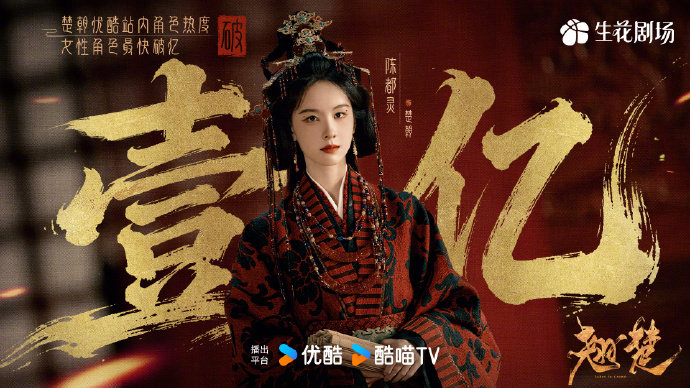 陈都灵站内角色热度16分钟破亿陈都灵翘楚角色热度 开播即巅峰！优酷站内陈都灵《翘