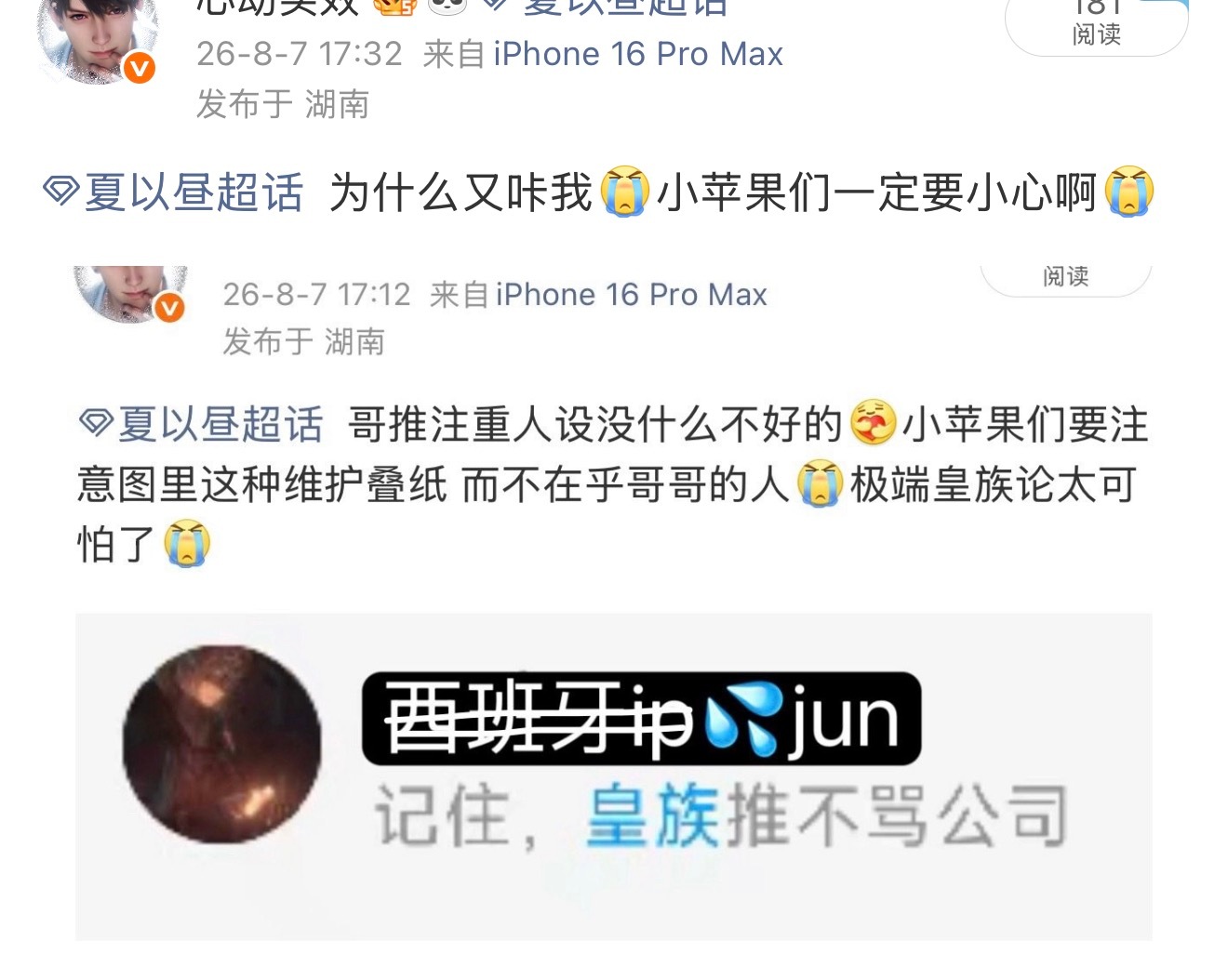 夏以昼  善良提醒小苹果的我，一直在被叠纸的小宠物咔