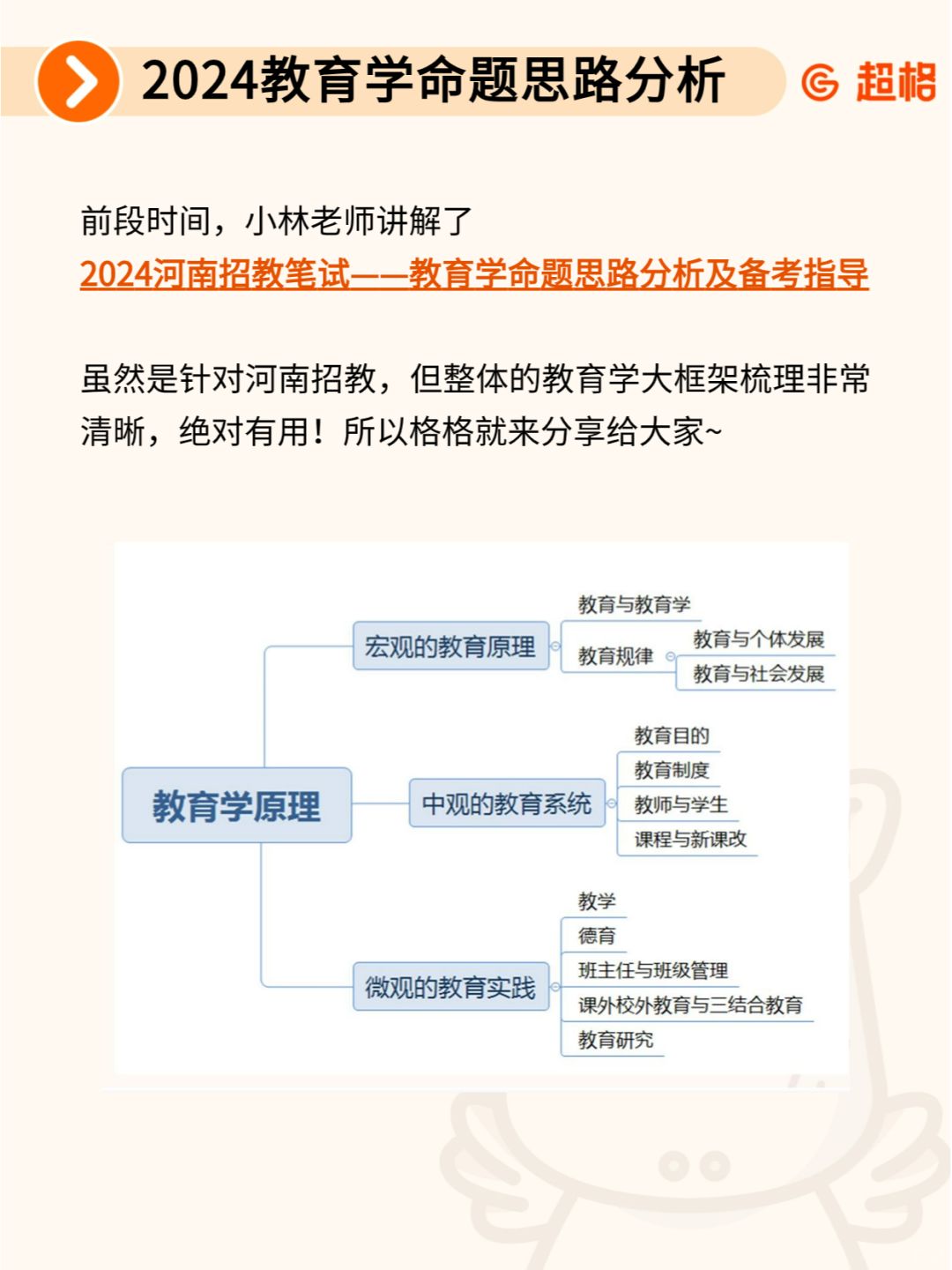📍 教招 | 绝对有用！教育学命题思路分析