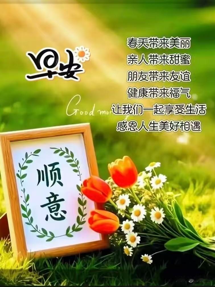[心]早安心语[心]

露湿阶前草色鲜，
晨光先到读书帘。
檐间雀语催开卷，
案