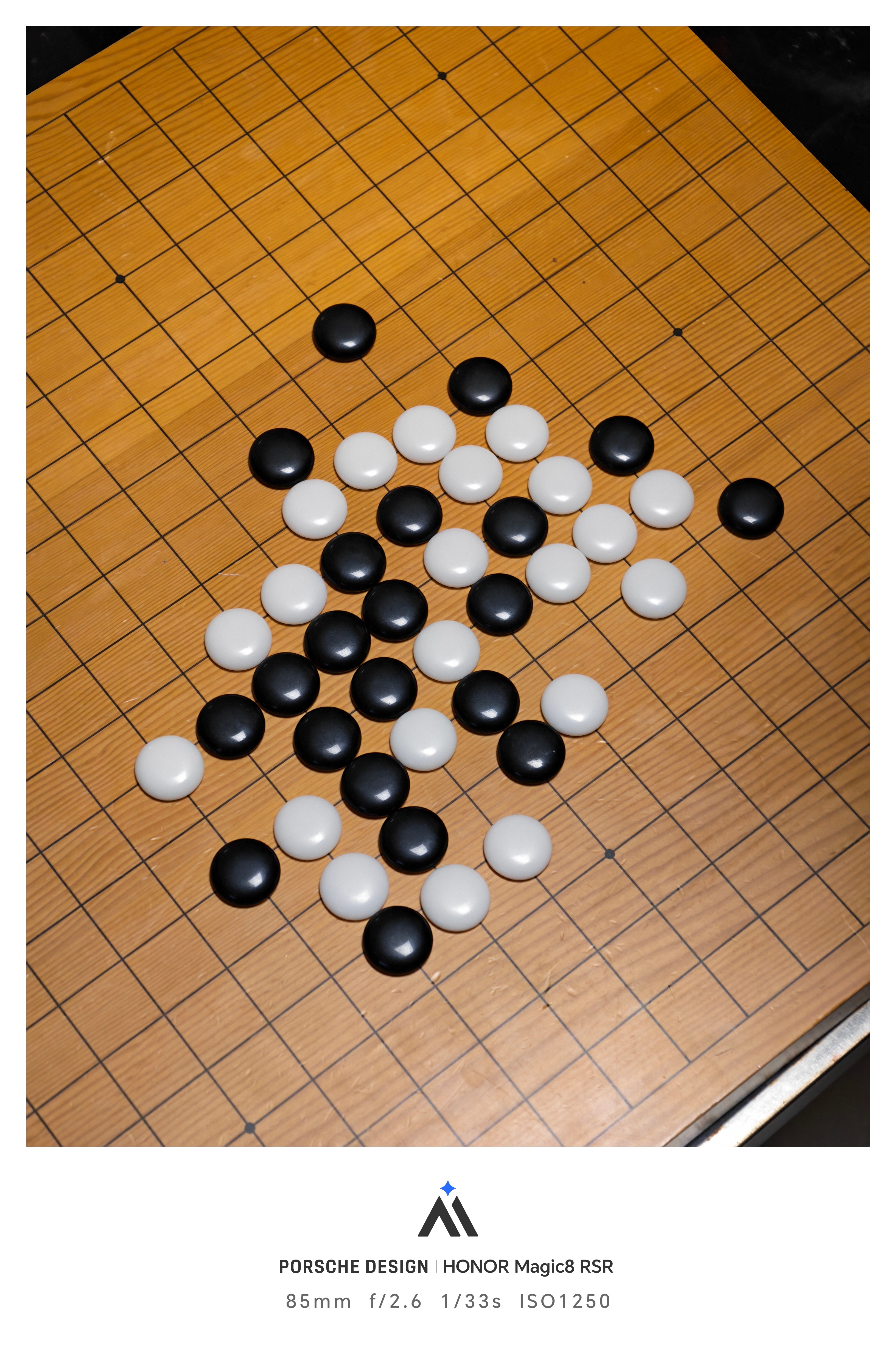 和小朋友下五子棋，他说自己已经输了，但是瞅半天没看出来他输哪了。（小朋友黑子） 