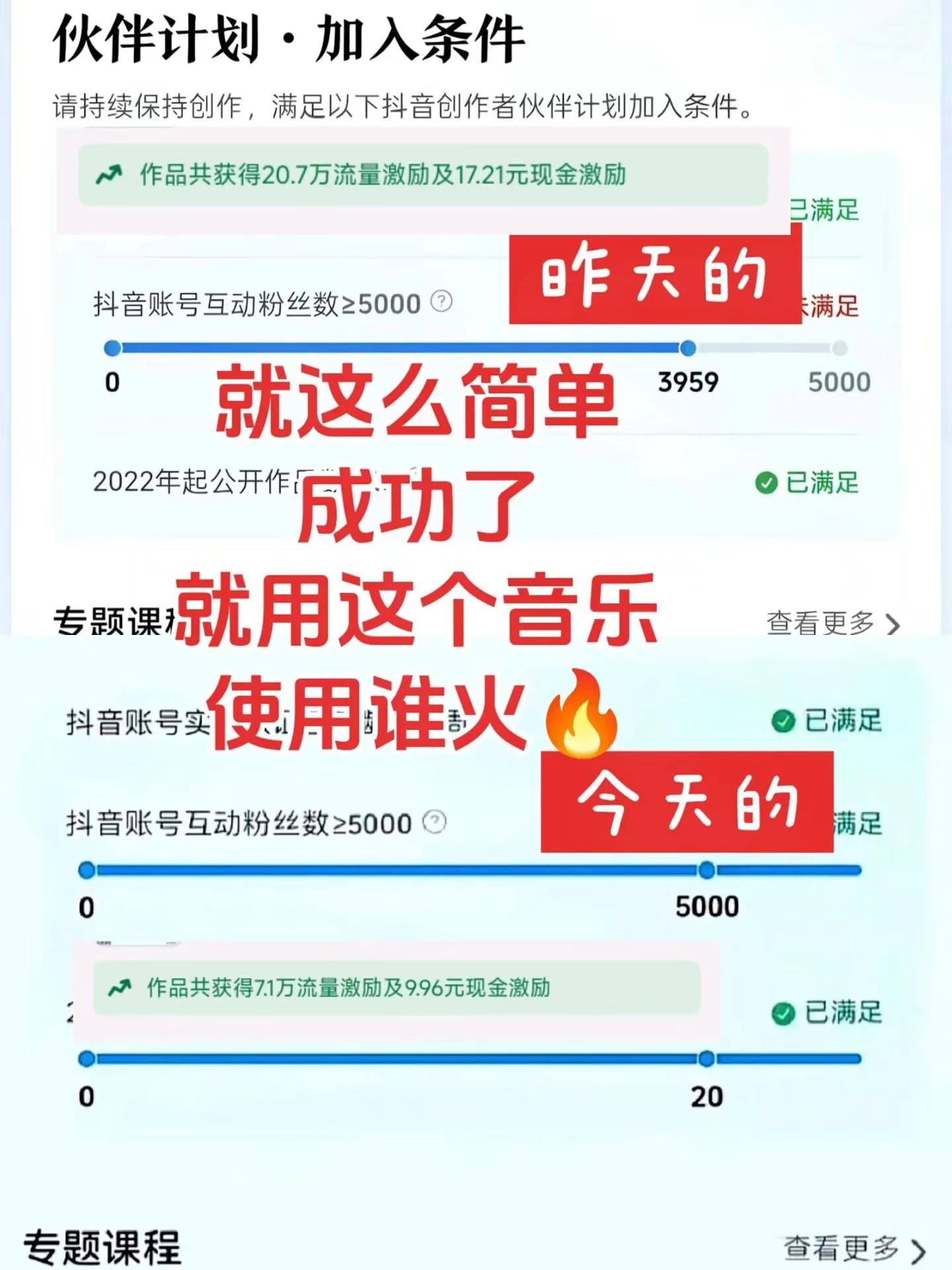 就是这首音乐自带流量，有收益