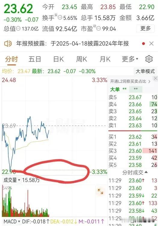 3月14午评：为什么能买在最低点？
       早上9点51分，买入了一只票，