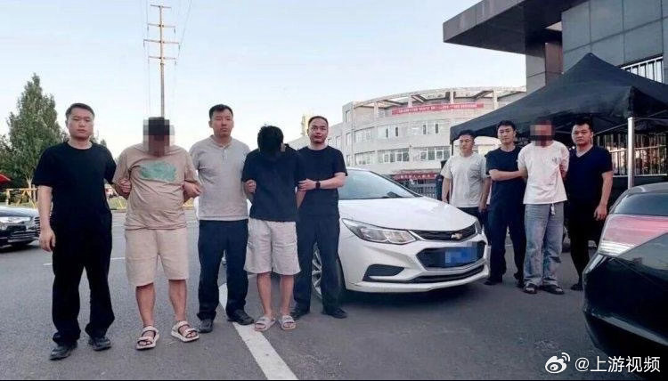 #陕西警方无人机布控抓获3名涉诈车手#【女子网上交友被骗，陕西警方抓获3名涉诈“