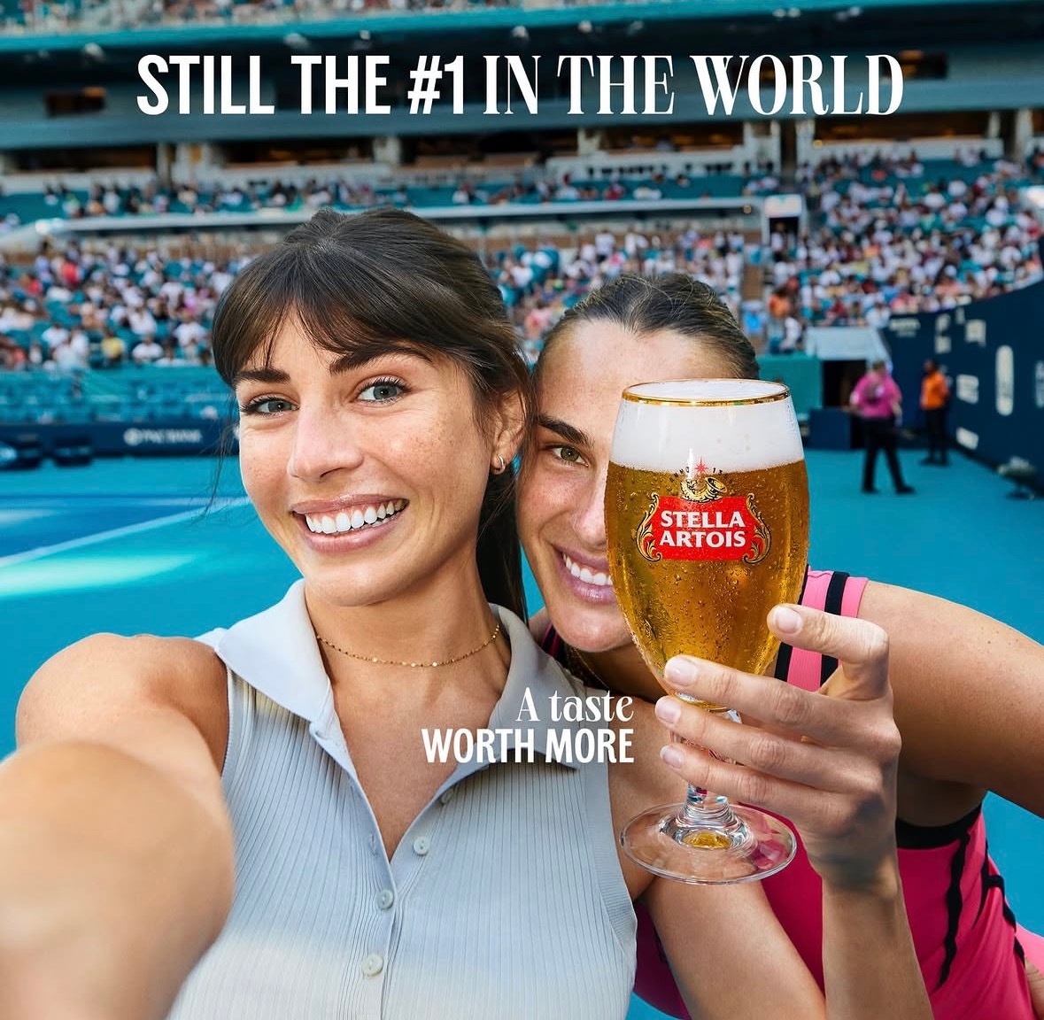 萨巴伦卡接代言只是这个广告构图有点看不懂wta网球体育大赏