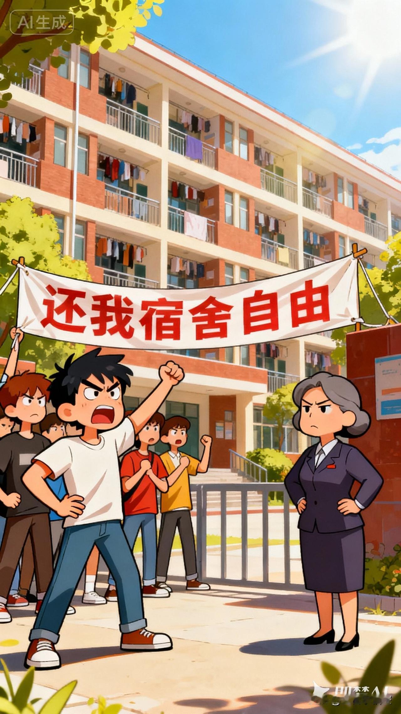 离谱！没课也不能回宿舍，高校这是闹哪样？
家人们谁懂啊！广西理工职业技术学院竟规