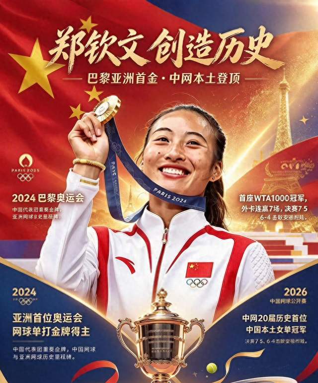 郑钦文刚中网夺冠 父亲却泼一盆冷水，赢了也不行，难怪突破历史 ！