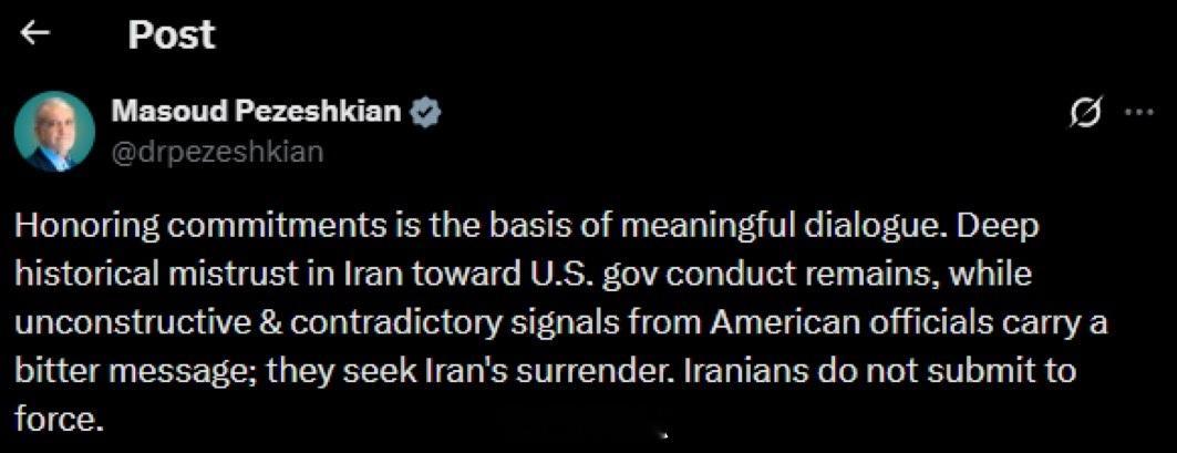 伊朗议会主席：“西方的叙事完全是谎言。以色列公开吹嘘暗杀行动，而伊朗却被他们贴上