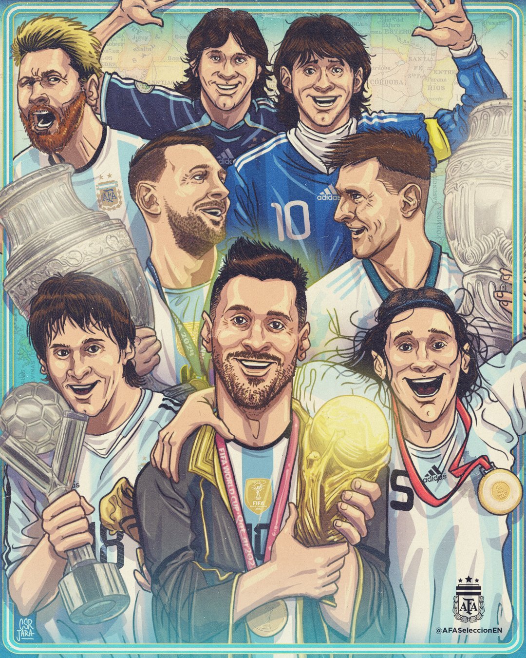 【 转发，祝梅西生日快乐！🎂⚽️🐐】39岁了，你依然在奔跑愿你继续享受足球，