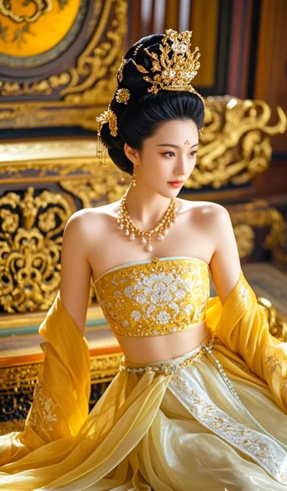 贵妃醉酒，似醉非醉#婉秋美人# #古韵美女，# #一款古风照# #唐韵女影# #