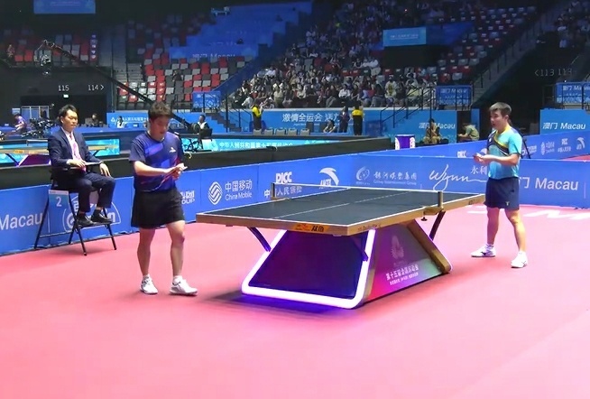  国乒主力队员、世界排名第6位的梁靖崑爆冷，大比分1-4不敌于何一，止步全运会乒