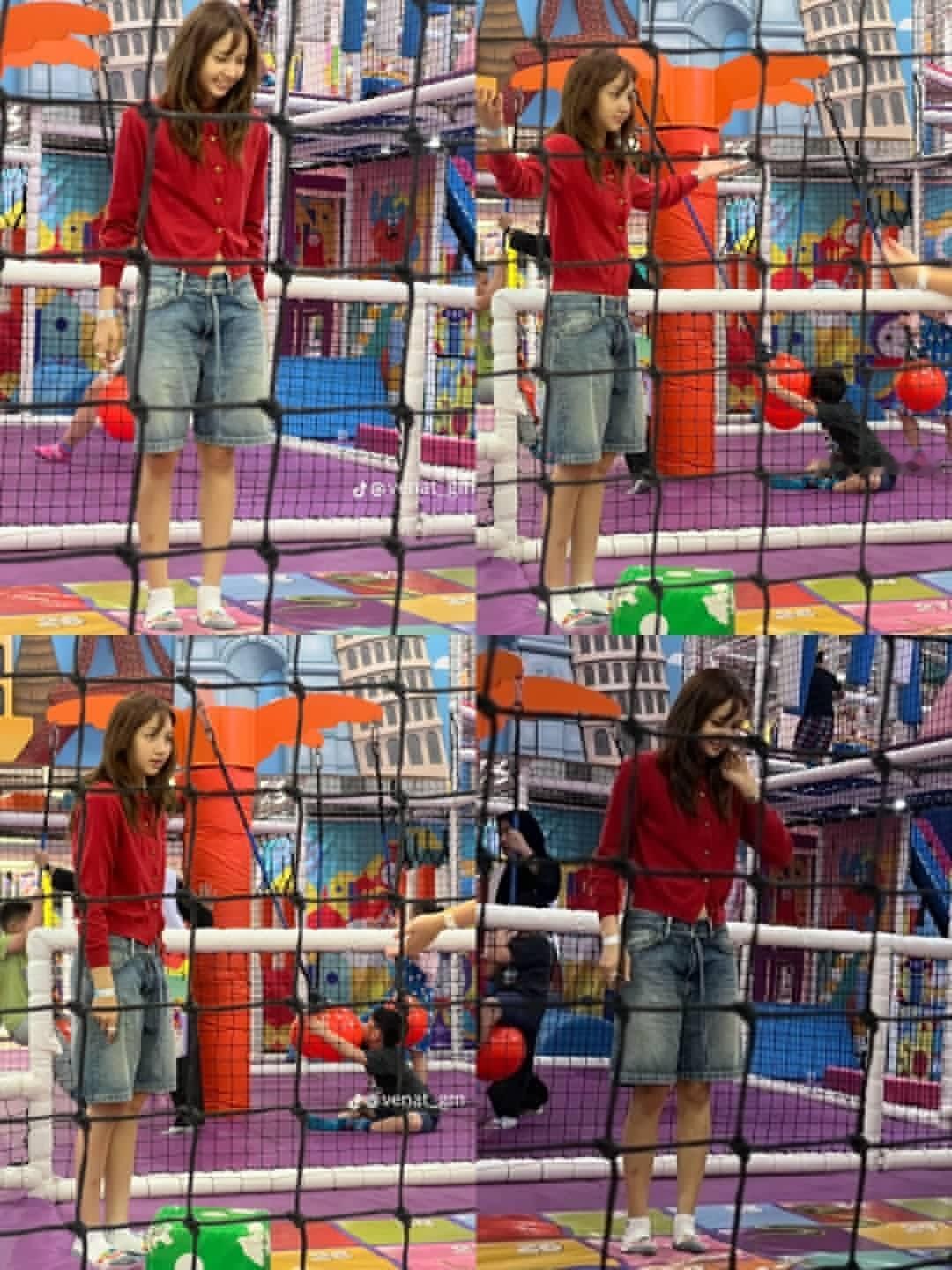 ❤️ 🇹🇭偶遇LISA ！完全就是小孩子来的啊LISA
