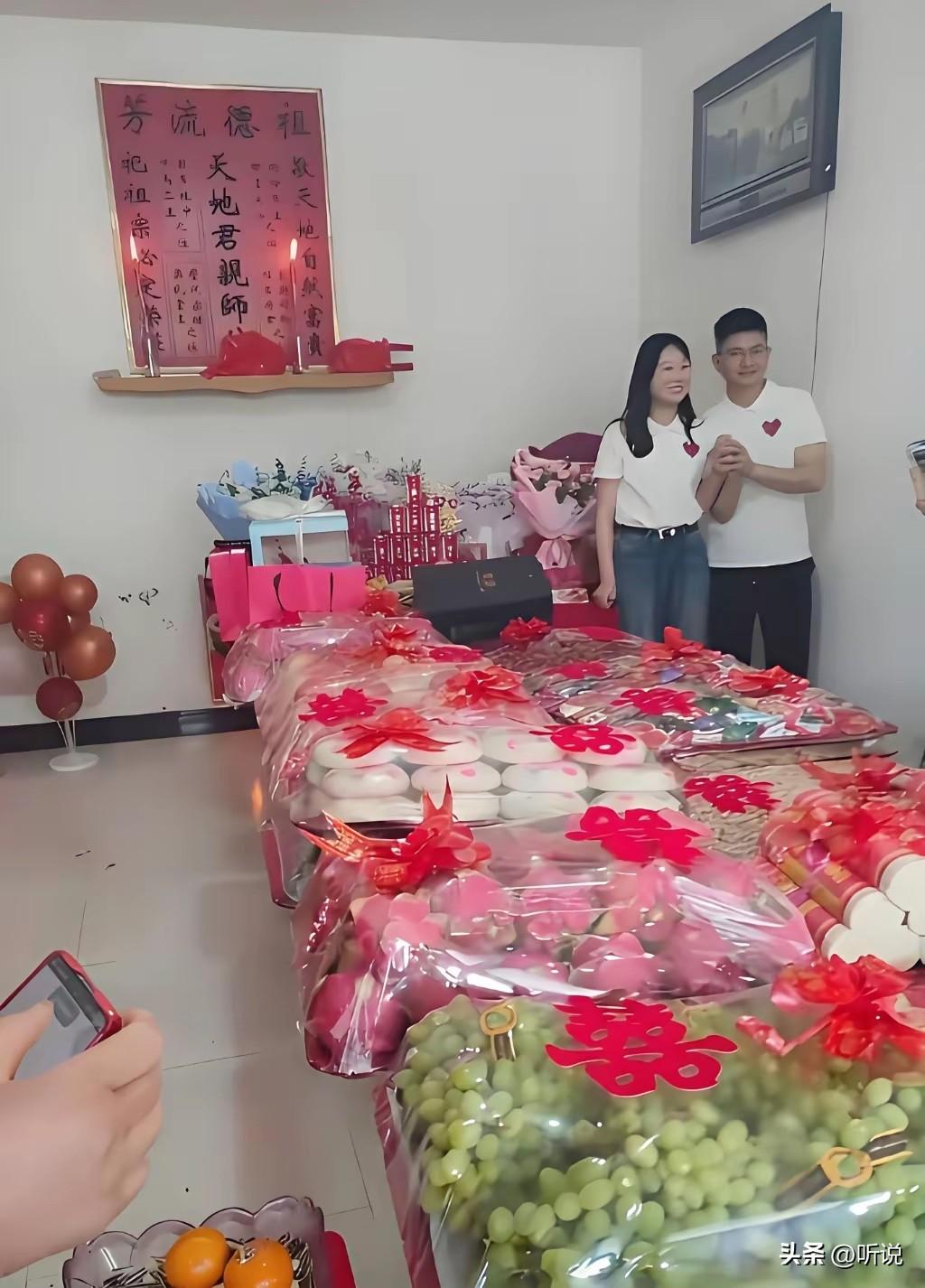 订婚的排场可真大啊，多少人能比过