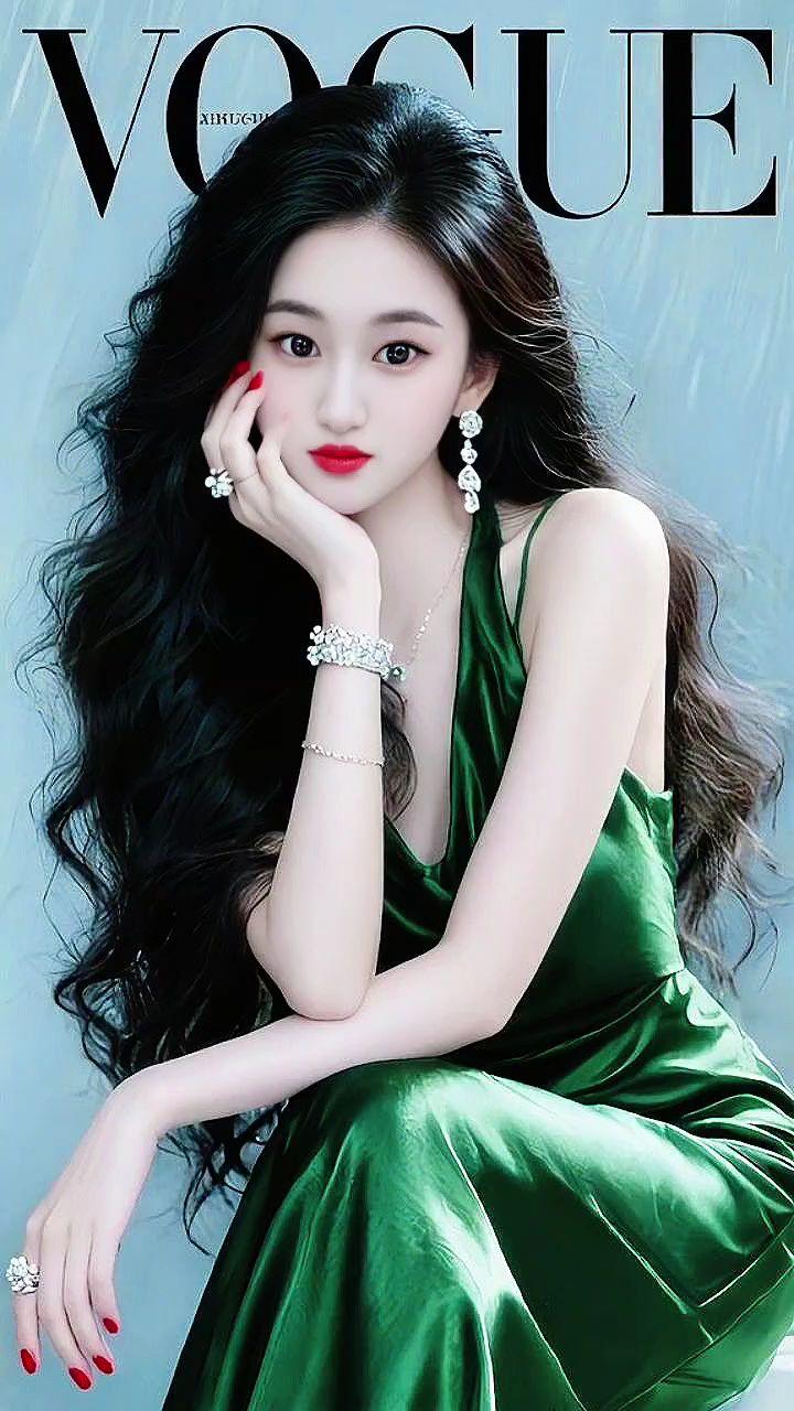 绿裙风尚 我的时尚大片秀 杂志风 御姐 美出高级感