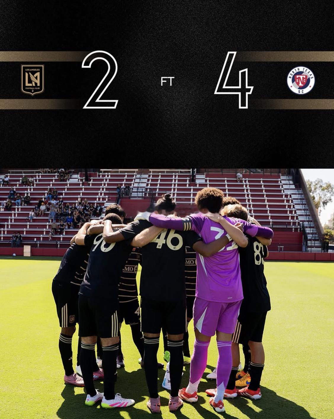 MLS Next Pro联赛 洛杉矶FC二队不敌北德克萨斯 中国球员刘邵子洋首次