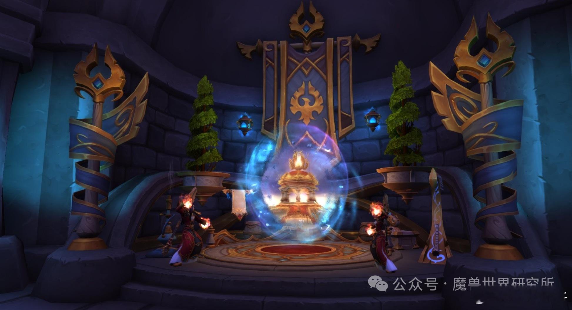 暴风城和奥格瑞玛传送门房间内的银月城传送门已在最新的至暗之夜前夕补丁PTR版本中