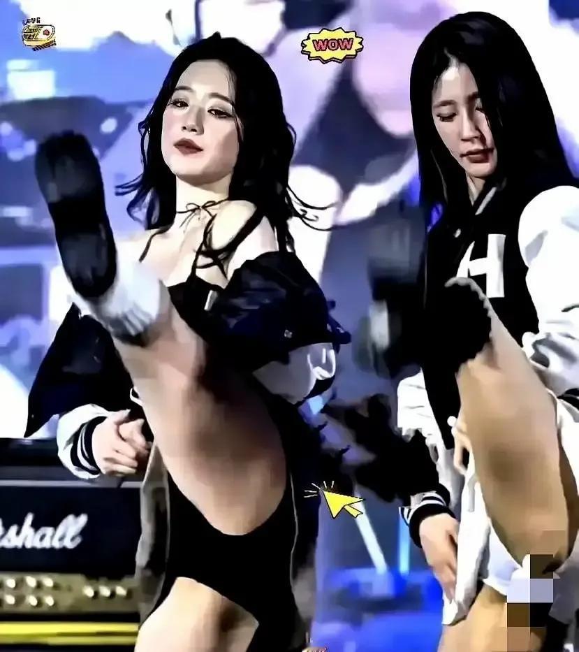 女团小姑娘跳个舞裙摆被风掀起两秒，安全裤都露出来了，结果被人剪成慢放视频挂网上，