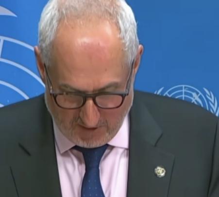 联合国4月21日再次发出呼吁，联合国发言人迪雅里克代表联合国秘书长古特雷斯发言，