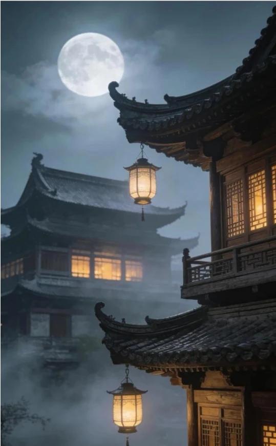 上联：几时雨润繁星阁
下联：半盏风清明月楼