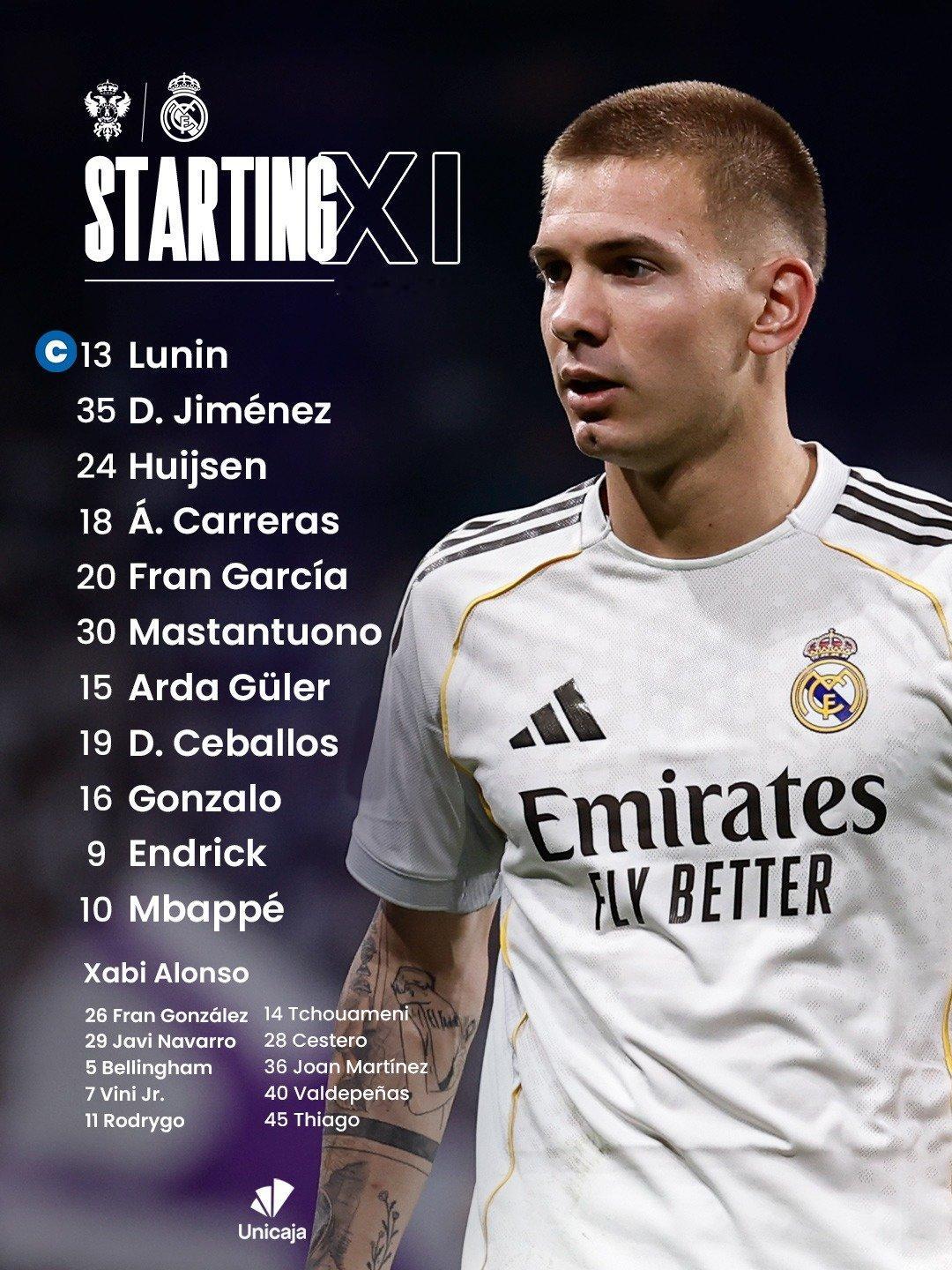 国王杯1/16决赛，皇马首发已出炉！国王杯塔拉韦拉vs皇马halamadrid