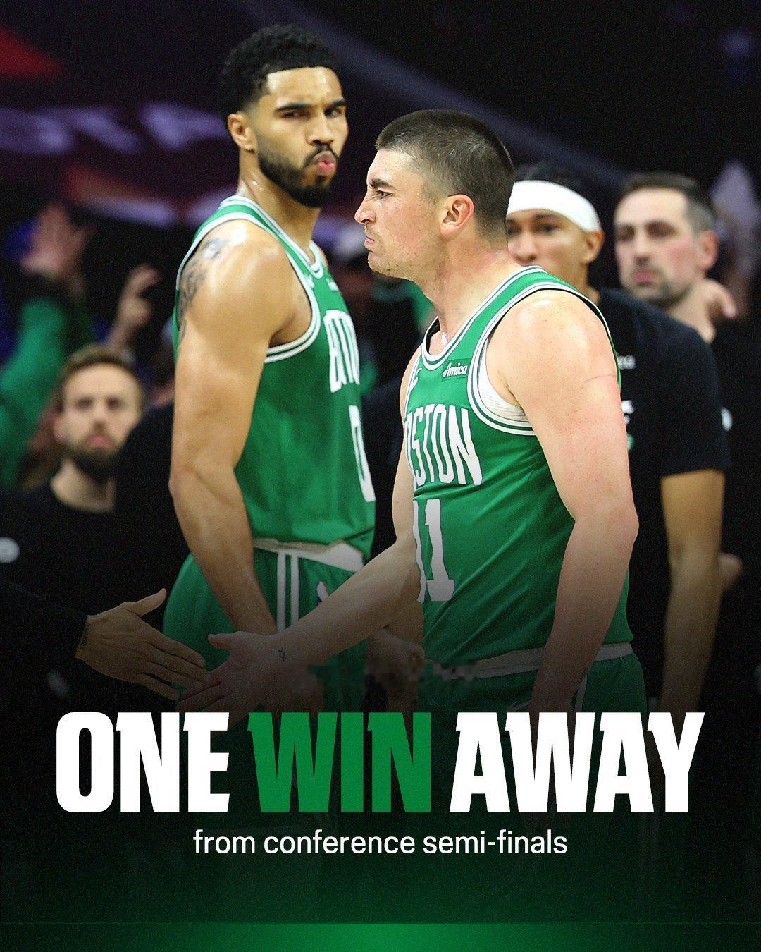 绿军24记三分，队史季后赛新纪录，他们系列赛3比1的时候32-0，从未输过，76