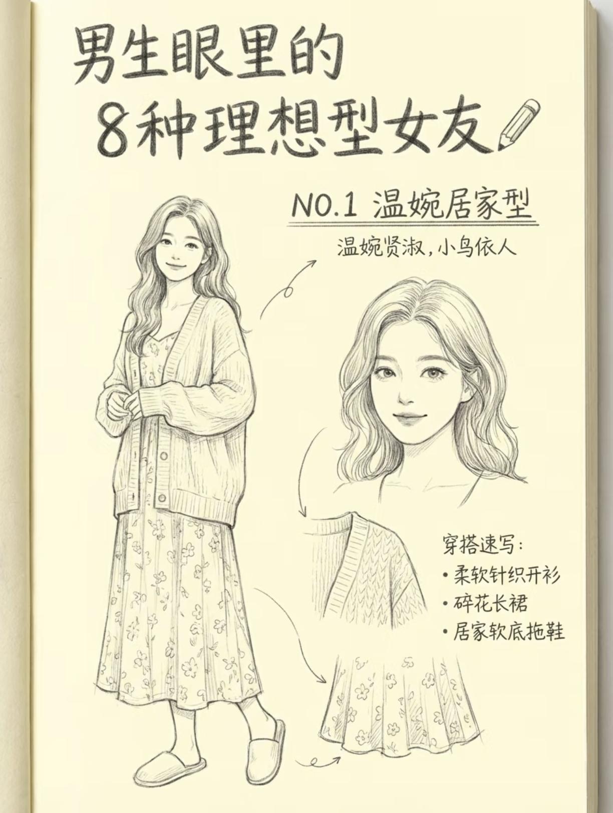 票选的8种理想型女友，你最吃哪一款？✨男生心里最心动的8类女孩，每一款都戳中审美