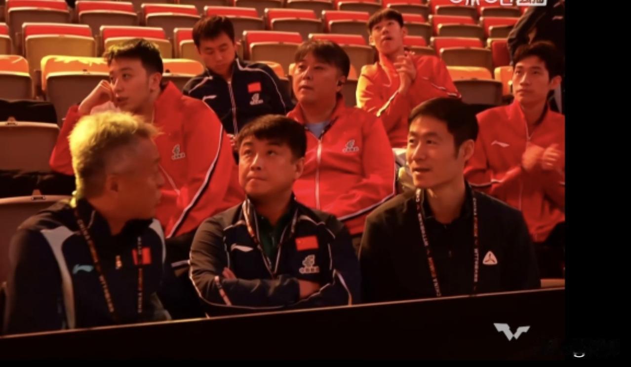 #作者加速成长计划#

乒乓球协会主席王励勤、国乒总教练秦志戬、国乒男队主教练王