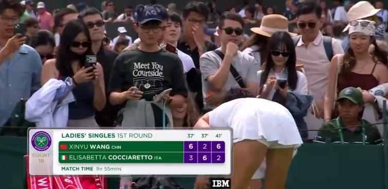 王欣瑜6-3.2-6,6-2科西亚雷托
顺利晋级温网次轮
祝贺