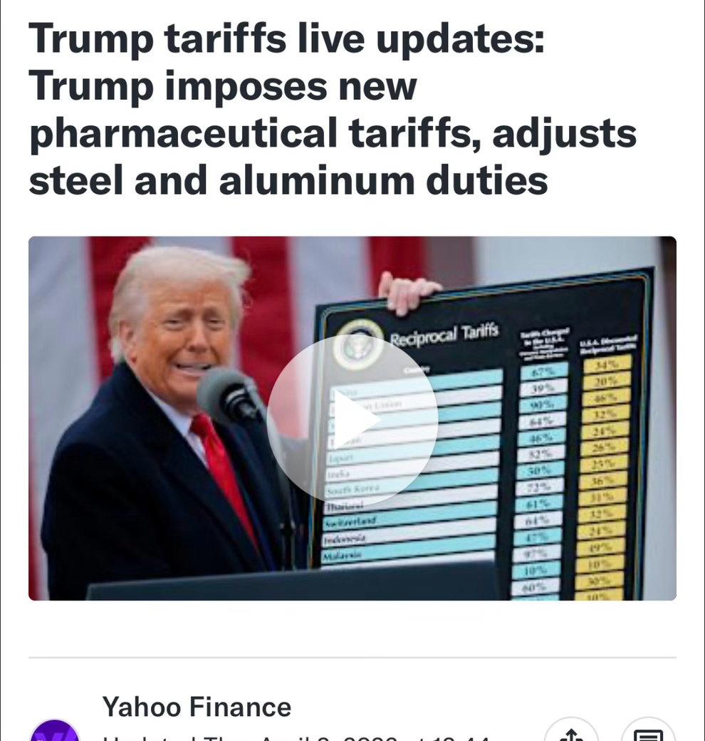 “解放日”一周年，Trump推出新关税：进口处方药+100%

白宫解释：虽然名