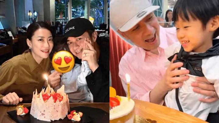古巨基迎来52岁生日啦！他抱着4岁的儿子一起亮相，俩人长得像是从一个模子里刻出来