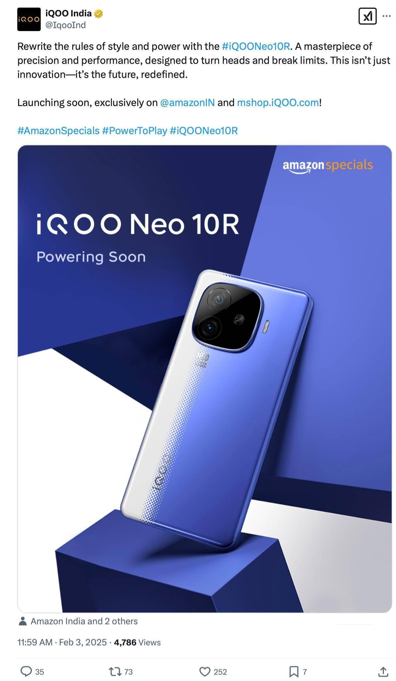 iQOO Neo 10R 跑分曝光：骁龙8s Gen 3加持近日，有关iQOO即