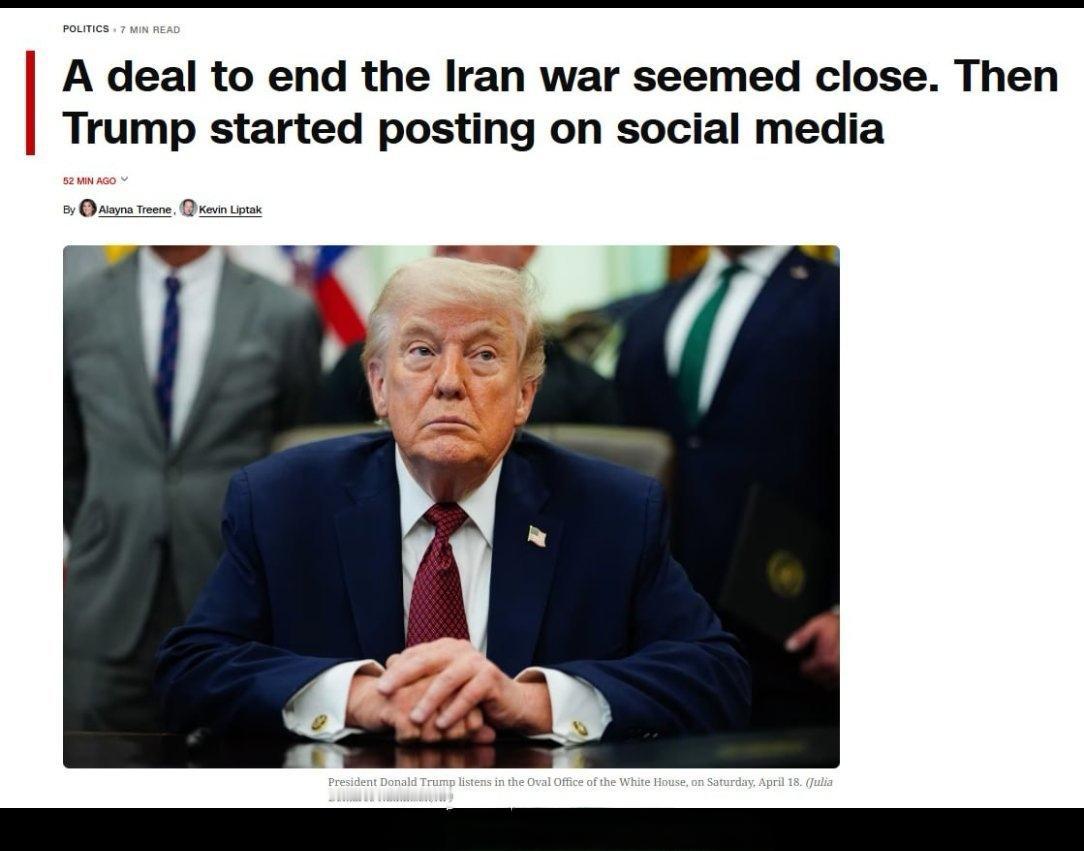 据美国有线电视新闻网报道，随着周末临近，结束伊朗战争的协议似乎即将达成，但美国总