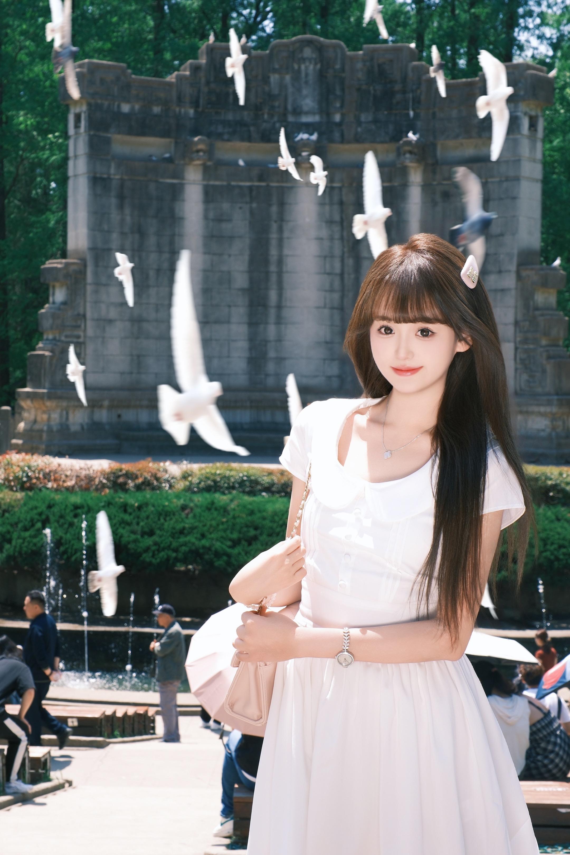 𓈒꙳⋆ 🕊️阳光下，白鸽群起的浪漫