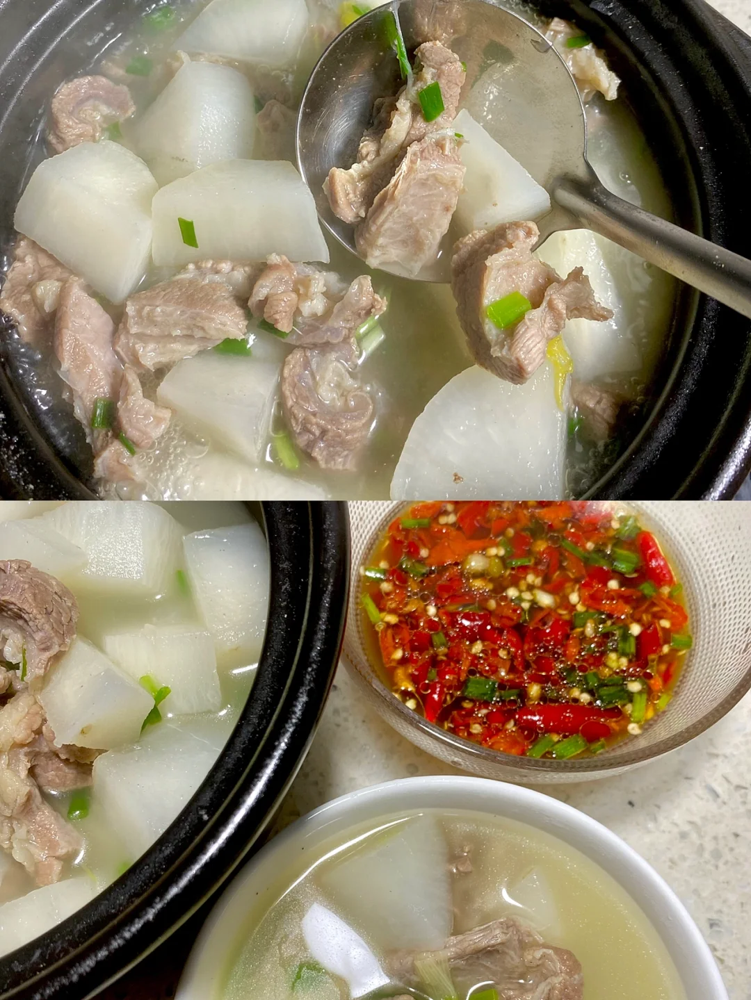 清汤萝卜牛腩 天冷来一碗太舒服了😌