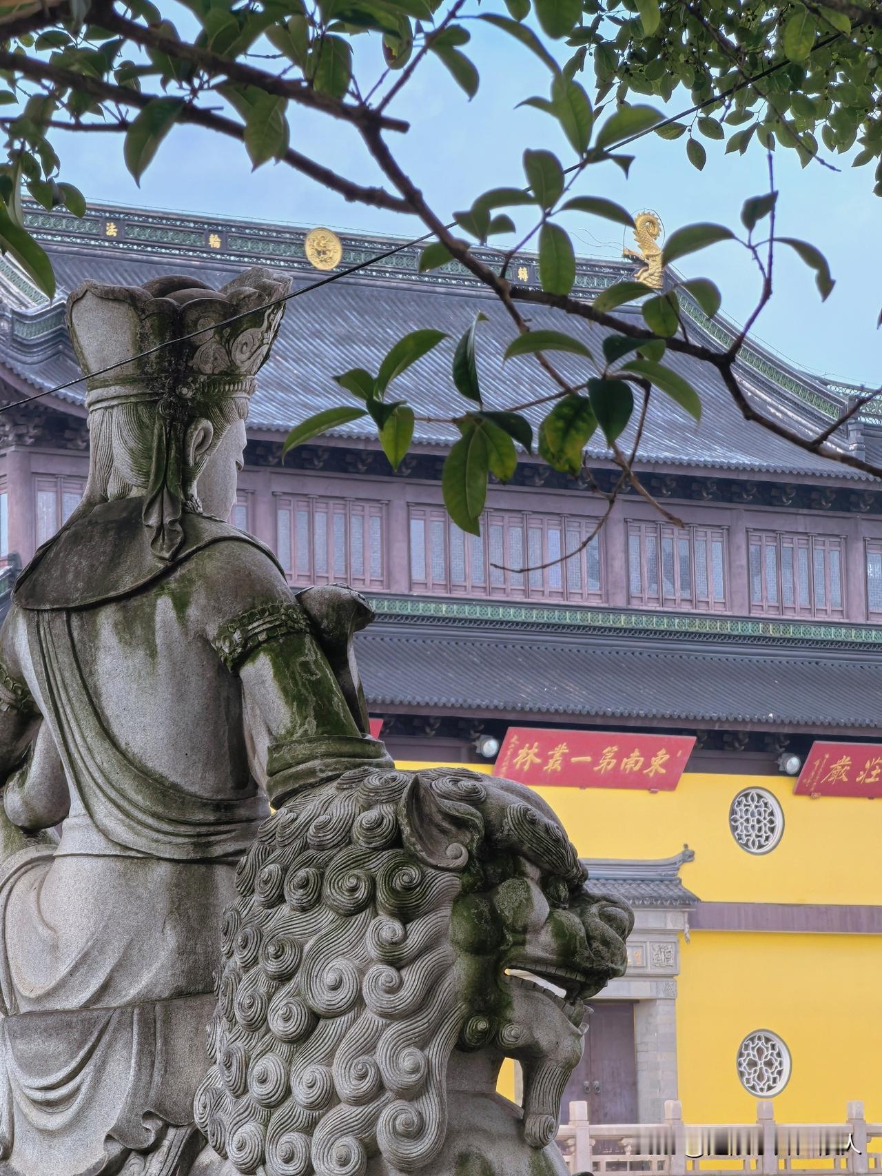 星期天的早晨，绕道到天宁寺里散步小憩，这里比隔壁的红梅公园要安静许多，偶遇三两香