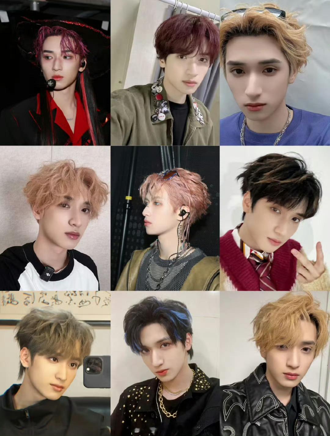 严浩翔 染发  合集，你喜欢他染的哪种颜色？ ​​​