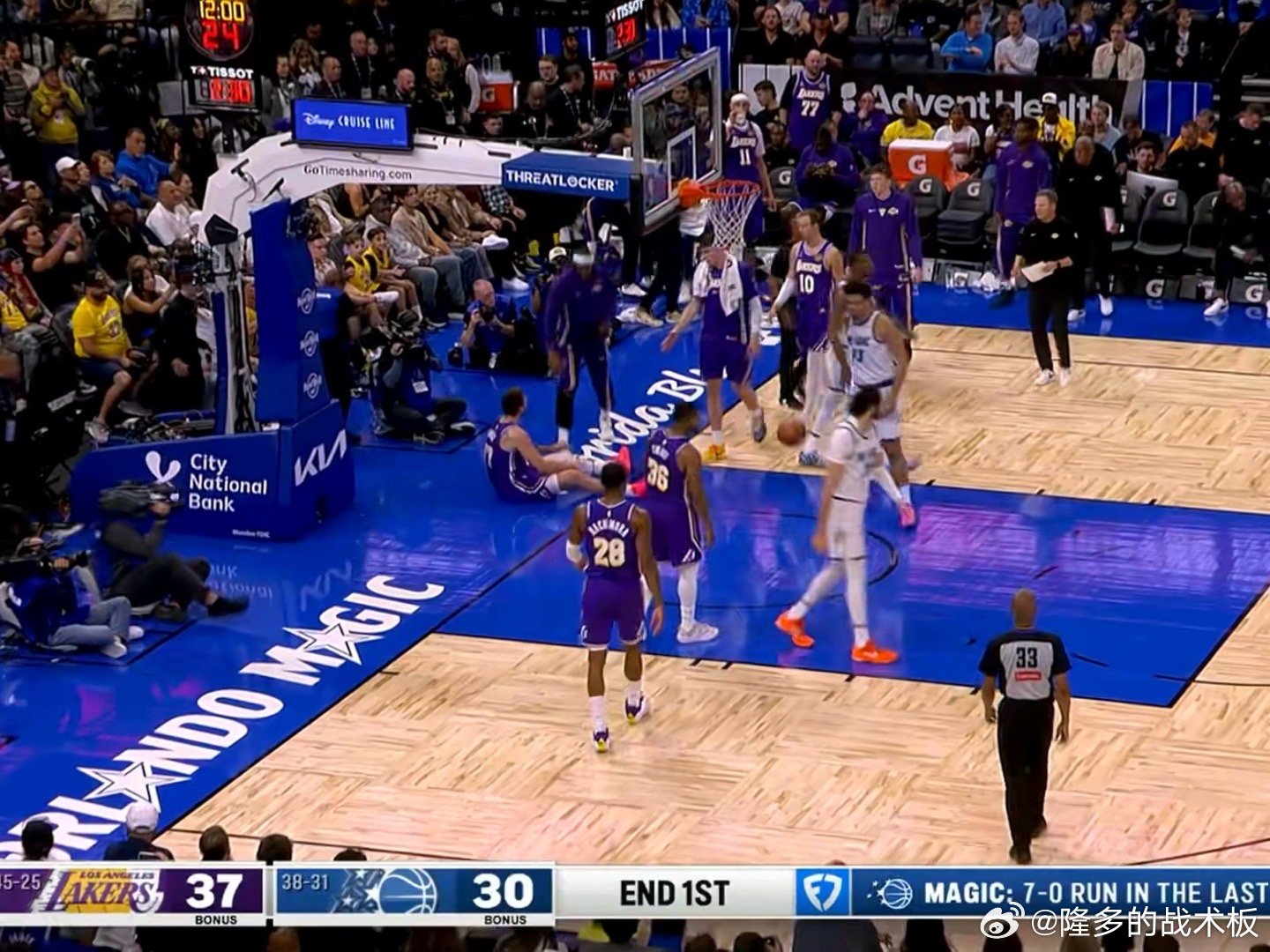 湖人第一节37-30魔术，感觉如何？湖人vs魔术