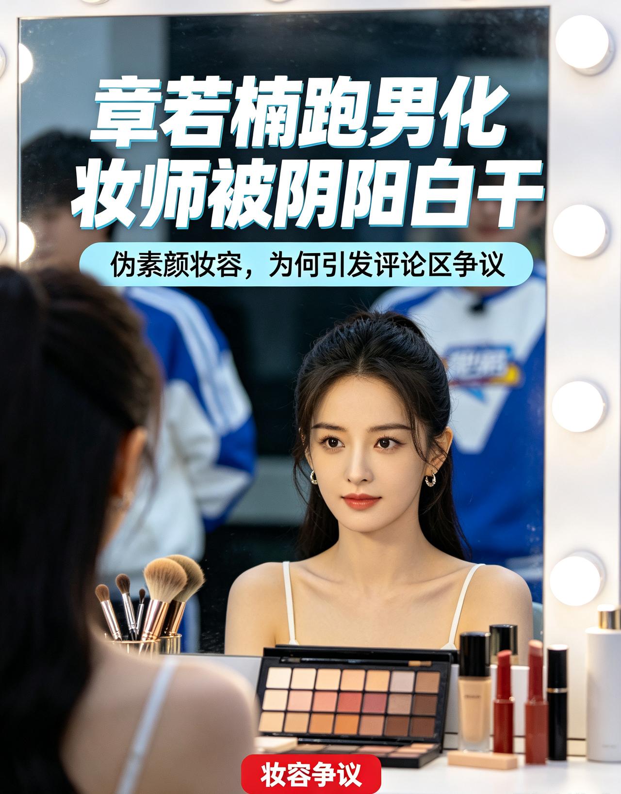 章若楠化妆师被骂白干，伪素颜竟成原罪
 
章若楠跑男淡妆被嘲“化了等于没化”，化