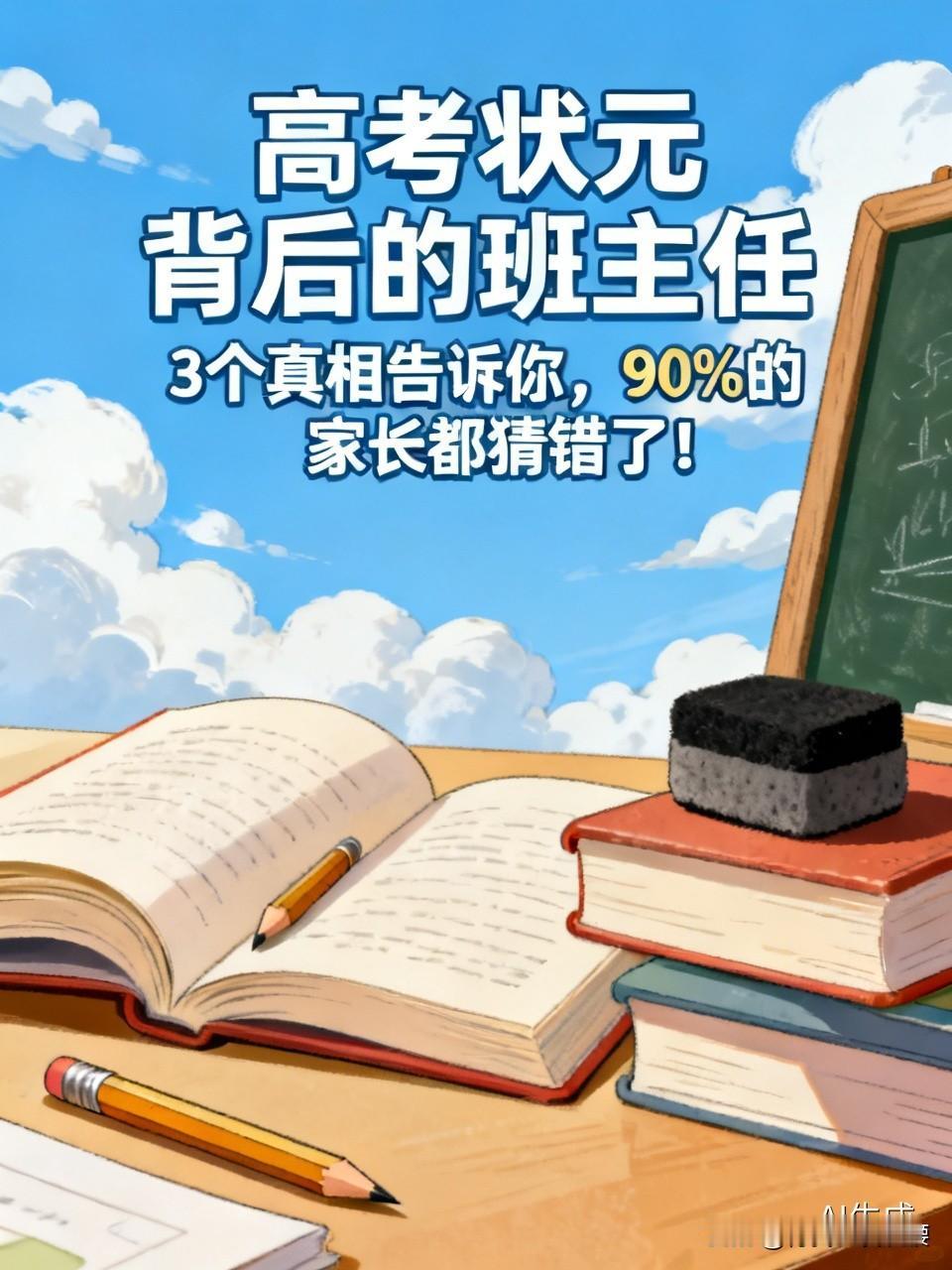 高考状元背后的班主任：3个真相告诉你，90%的家长都猜错了！
    状元出柜，