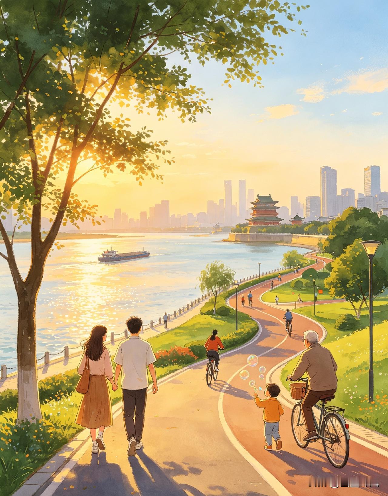 它没有一线城市的高压内卷，生活节奏温柔又治愈。消费友好不溢价，三餐烟火平价暖心，