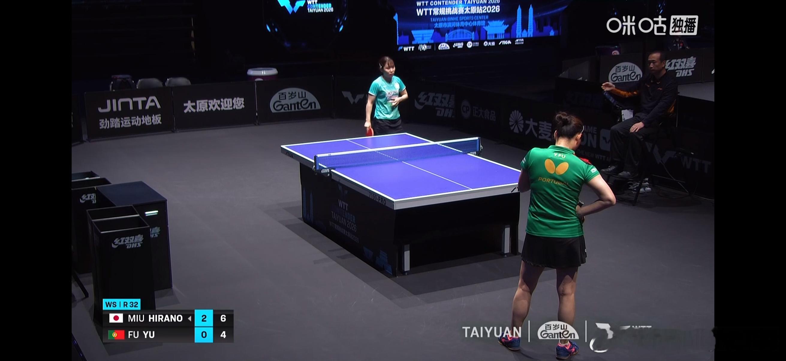 WTT常规挑战赛太原站2026wtt 女单1/16决赛：🇮🇳巴特拉3比2木原