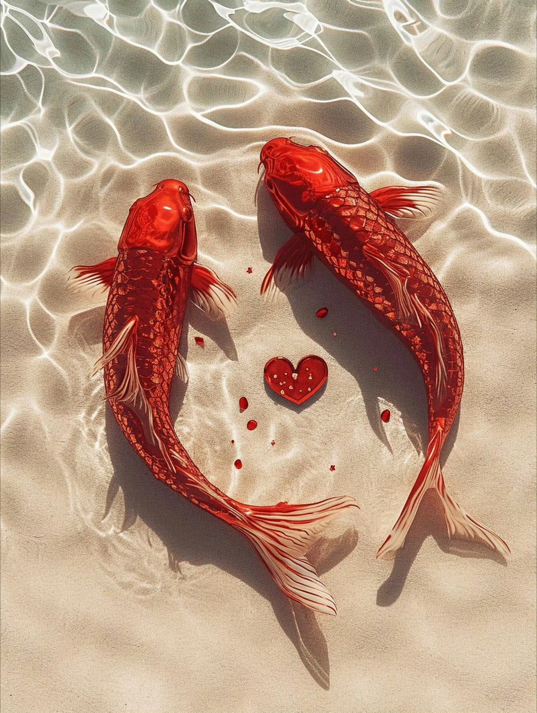 锦鲤乃瑞祥之兆，都说遇见锦鲤 就会有好运。 