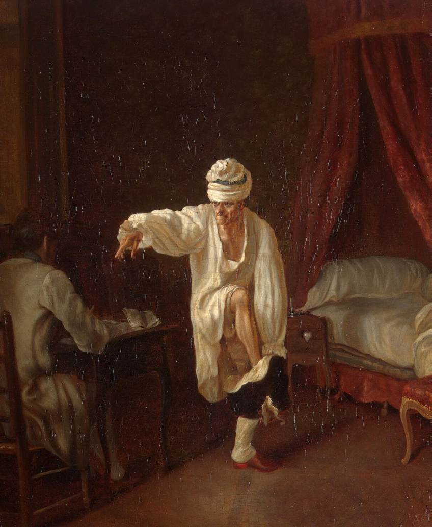 《晨起的伏尔泰》，让·于贝尔（Jean Huber），约1750～1775年，布