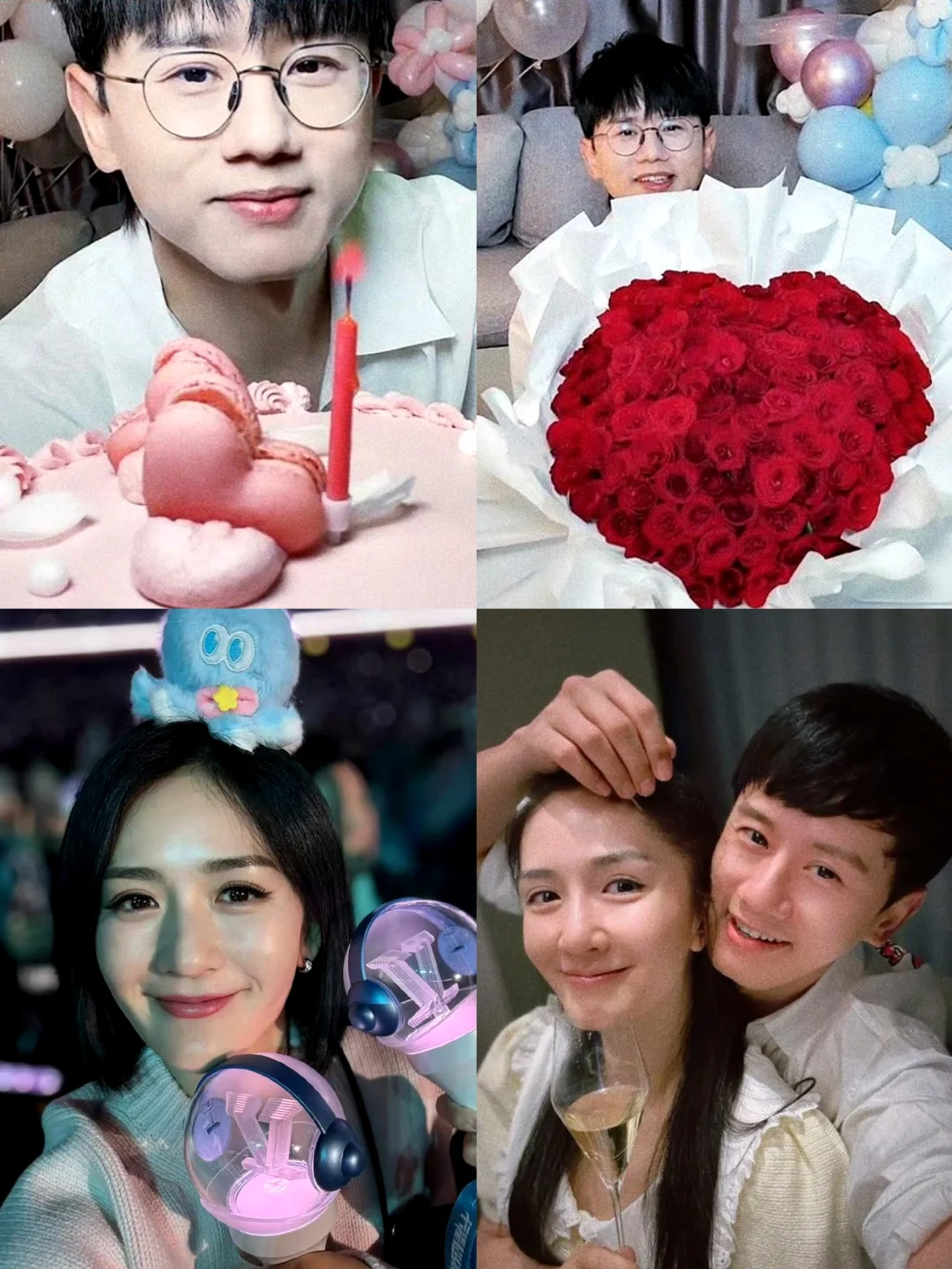 张杰给谢娜过生日❗纯爱战士太浪漫了😭