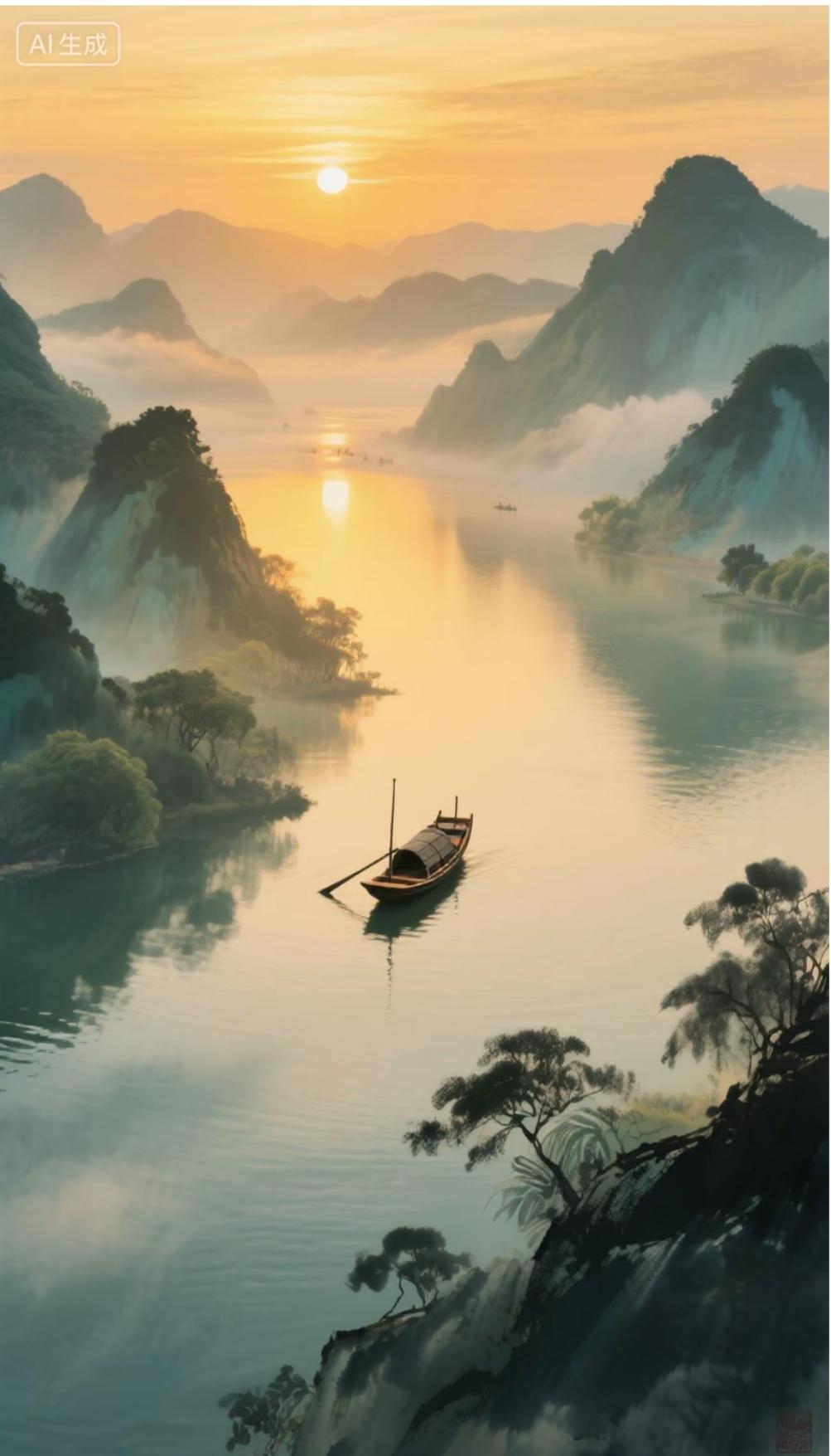 别害怕前路狭窄，窄河才养得出辽阔人生

今早和邻居老王结伴去江滩散步，望着浩浩江