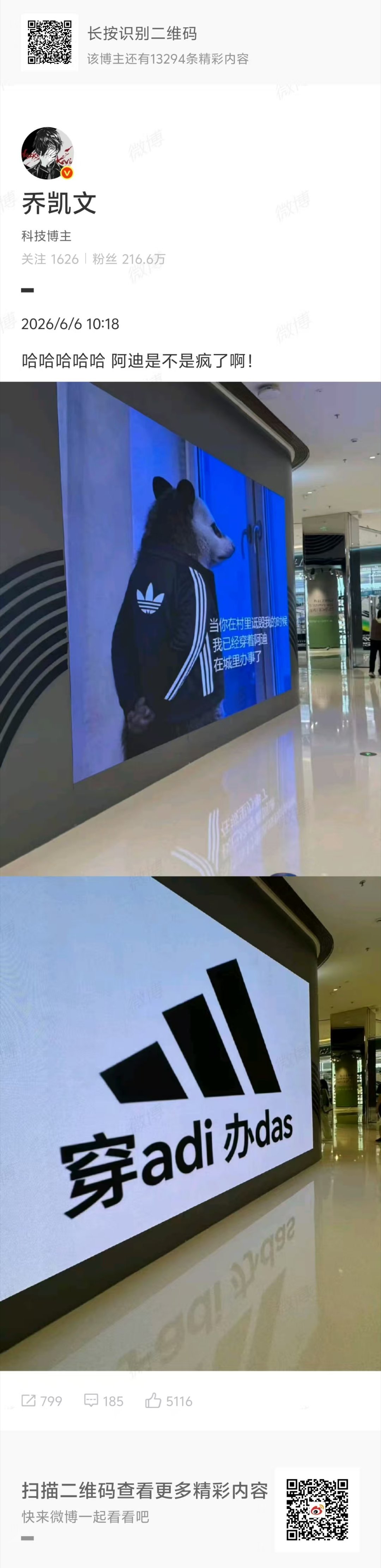 阿迪这波舆情接的很稳，玩梗非常有网感穿阿迪办大事