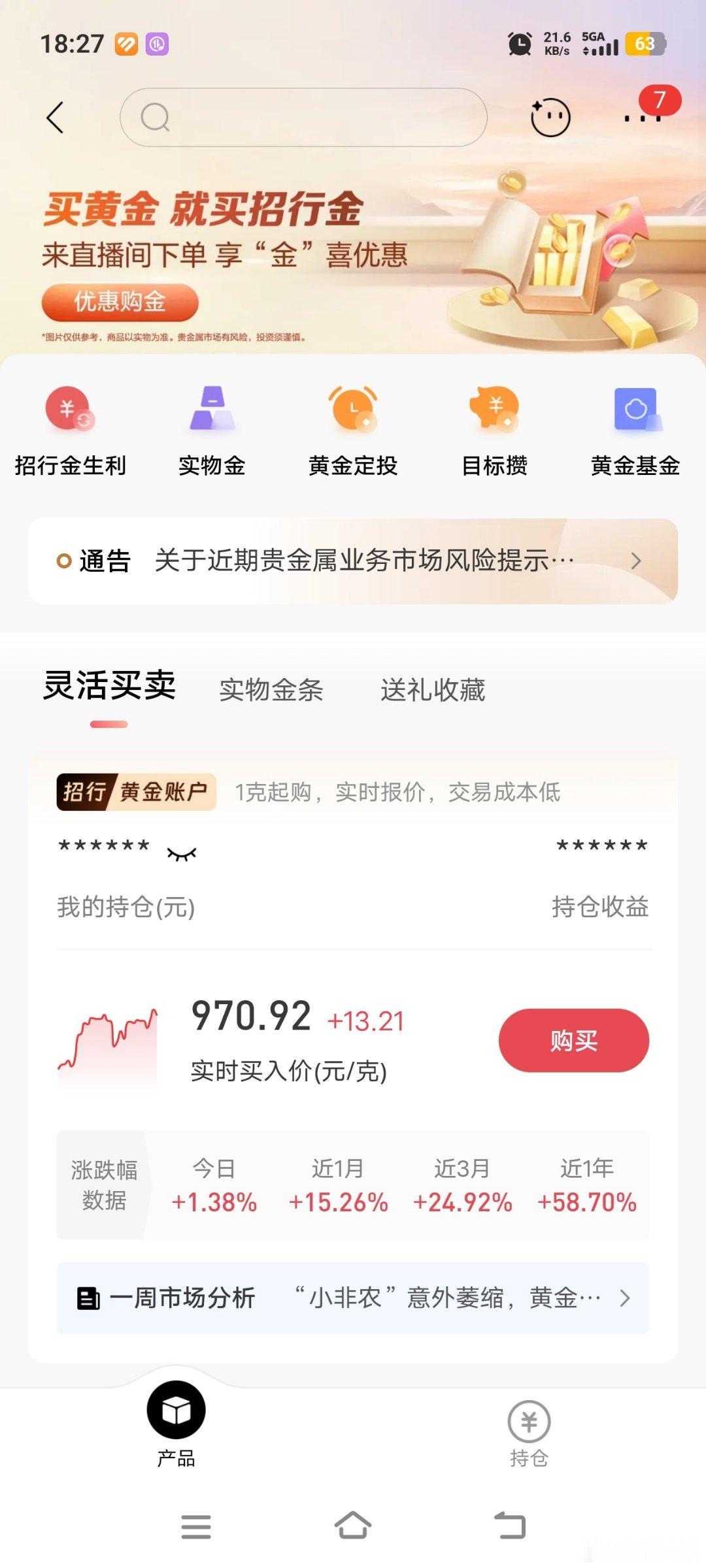 《拜金》​拜金不好，又都在拜金，最近拜到金子本尊头上了。​这几年金子涨了，最近几